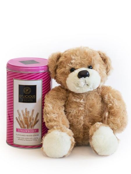 Teddy Bear & Pink D'licious Wafers